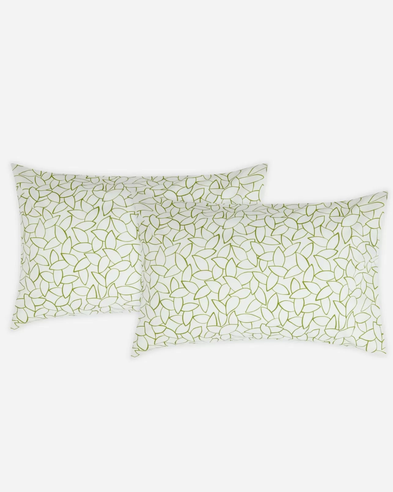 Best 200 Thread Count Cotton Mini Leaves Pillowcase Pair Women Bedding