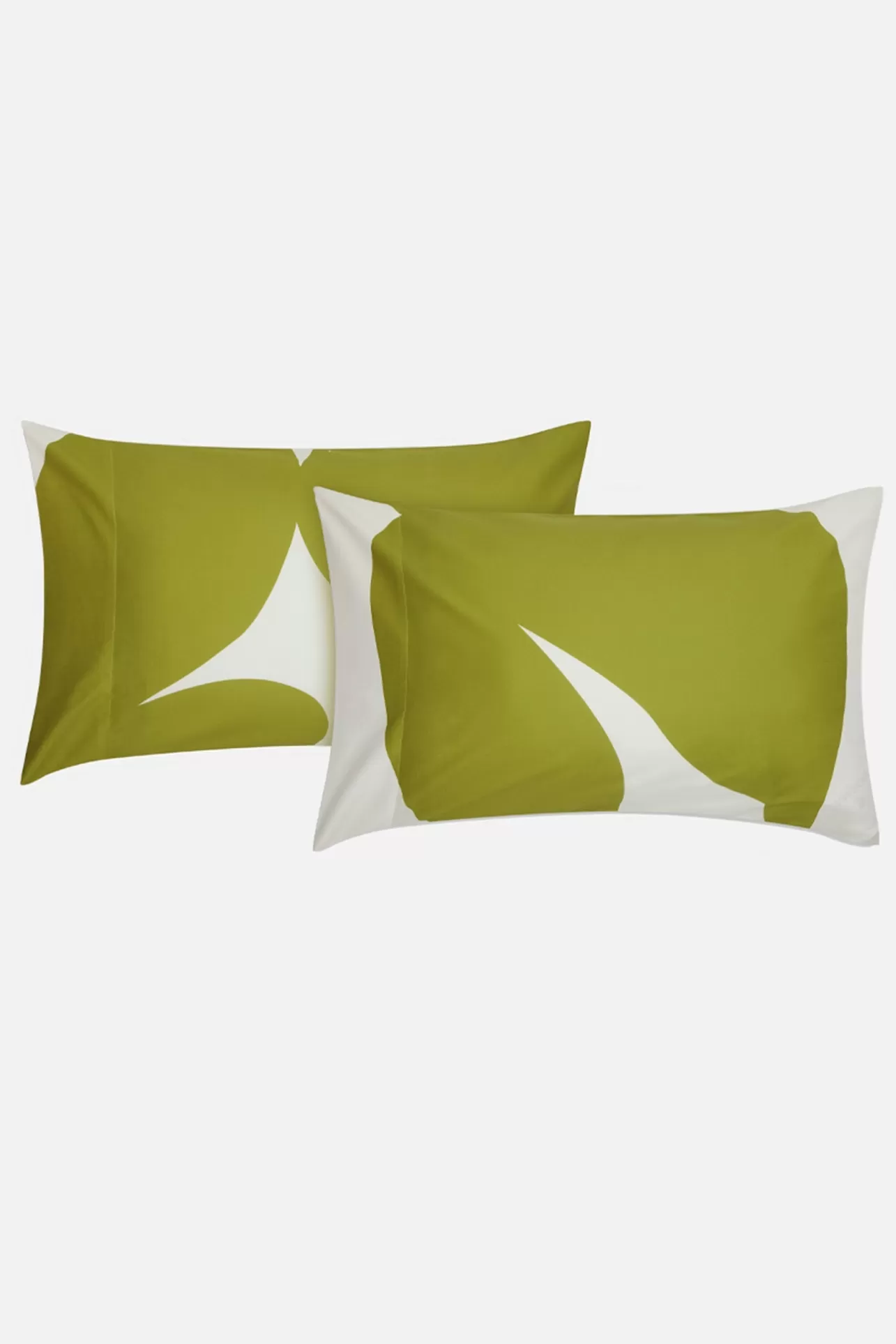 Best 300 Thread Count Floral Leaf Print Pillow Case Pair Women Homeware
