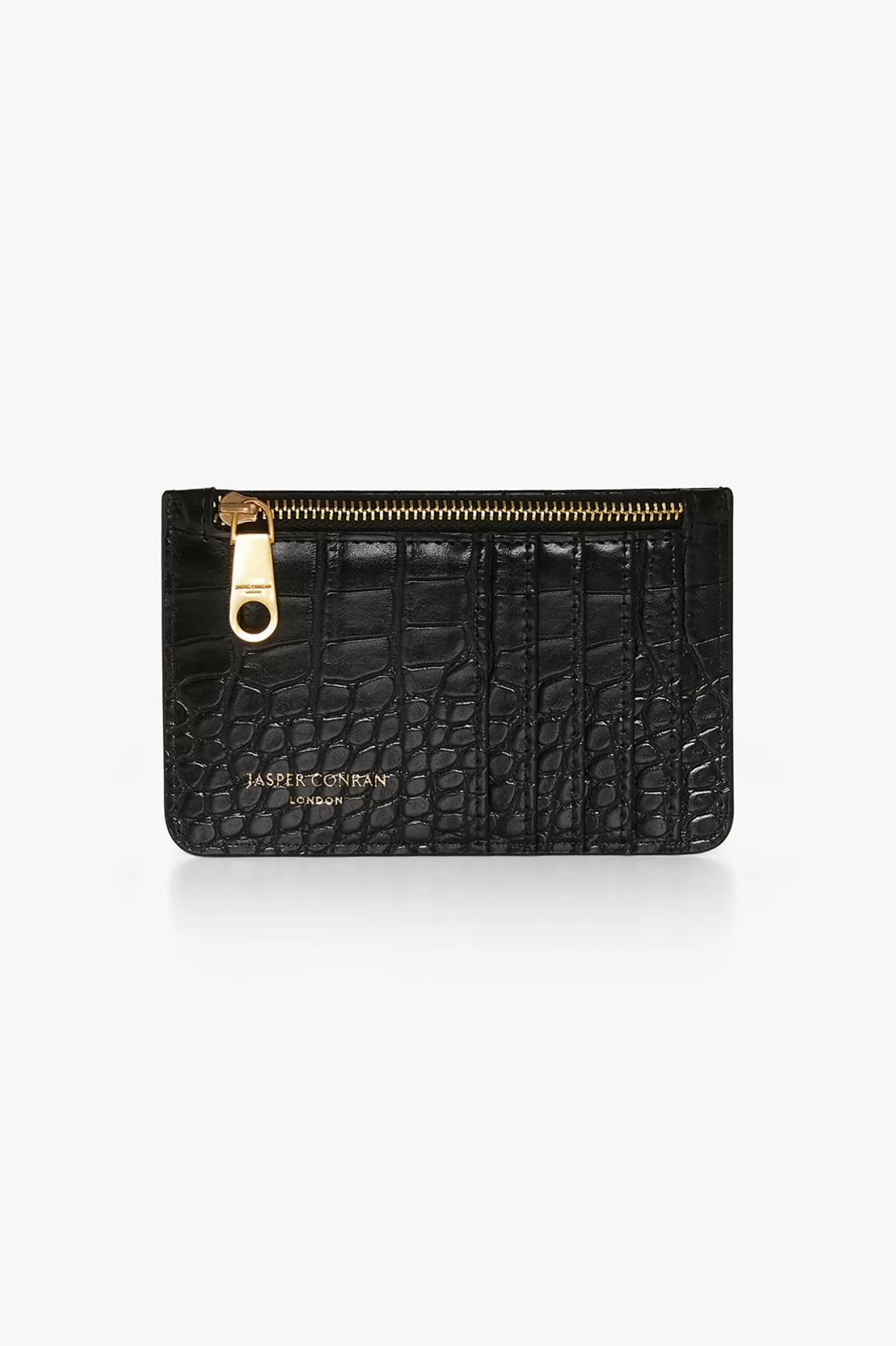 Discount Amber Croc Zip Coin & Card Holder Women Purses