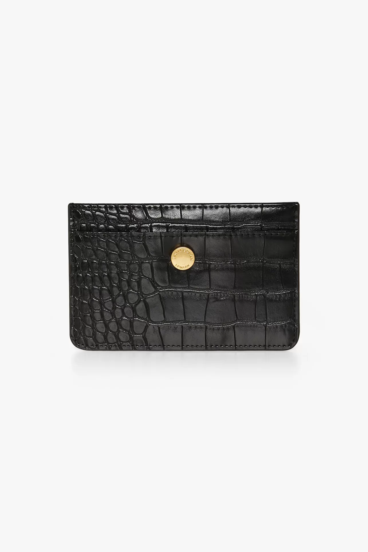 Discount Amber Croc Zip Coin & Card Holder Women Purses