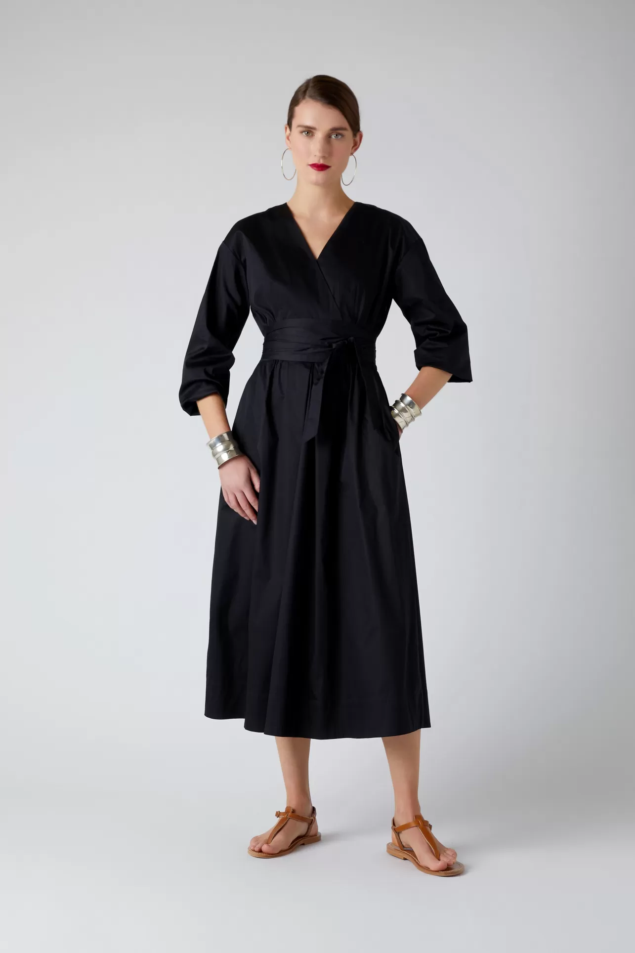 Online Connie Full Skirt Wrap Dress Women Dresses